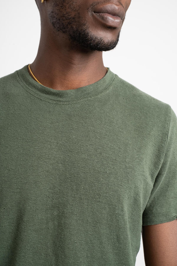 Mana10 100% Hemp Tee in Hunter Green