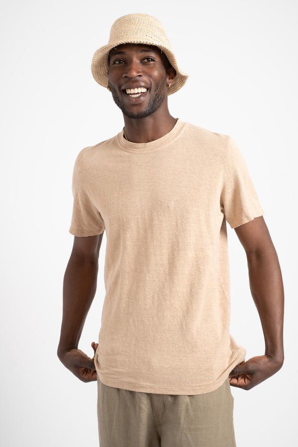 Mana10 100% Hemp Tee in Oat Milk