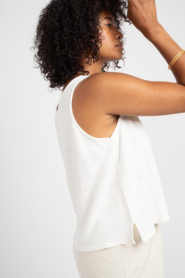 Sophie Tank in Washed White