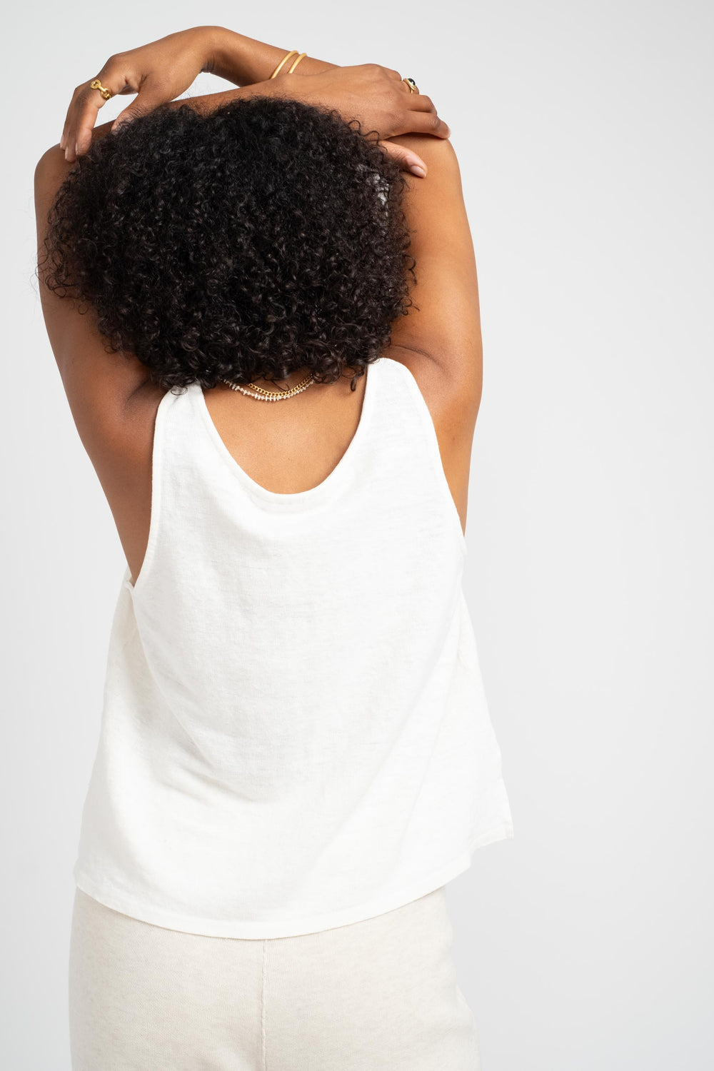 Sophie Tank in Washed White