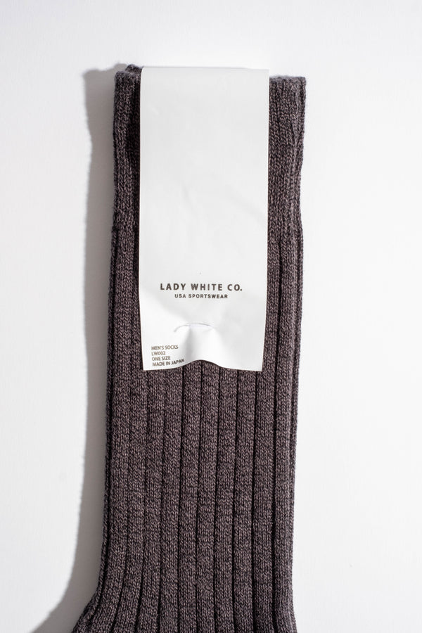 LWC Socks in Black Melange