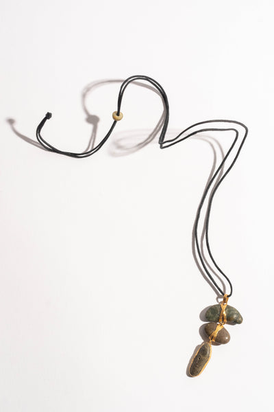 22K 3 Drop Pebble Pendant