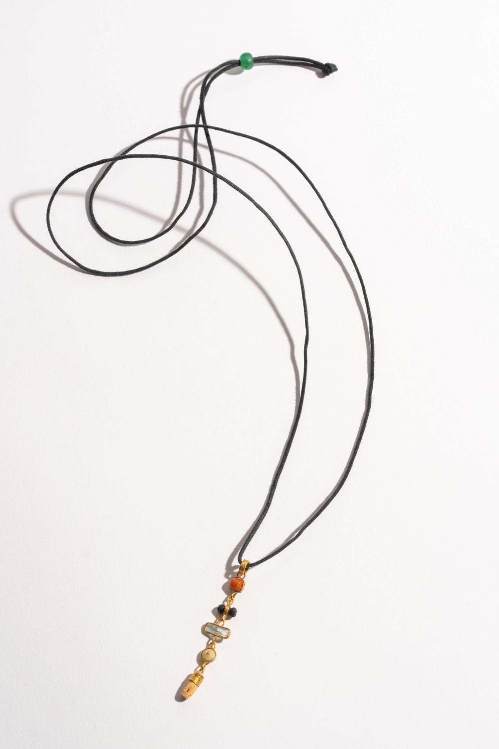 22K 5 Drop Mix Gem Chimu Pendant