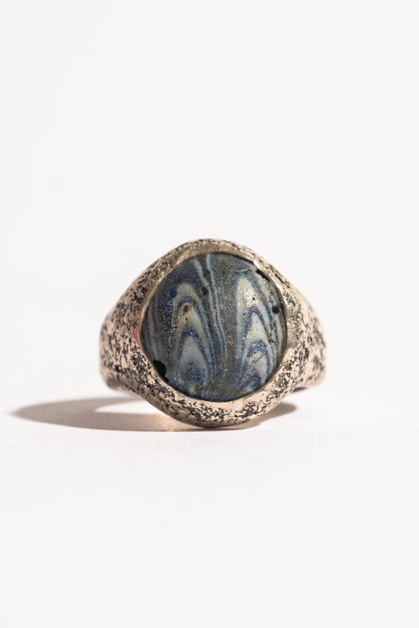 Sterling African Bead Ring