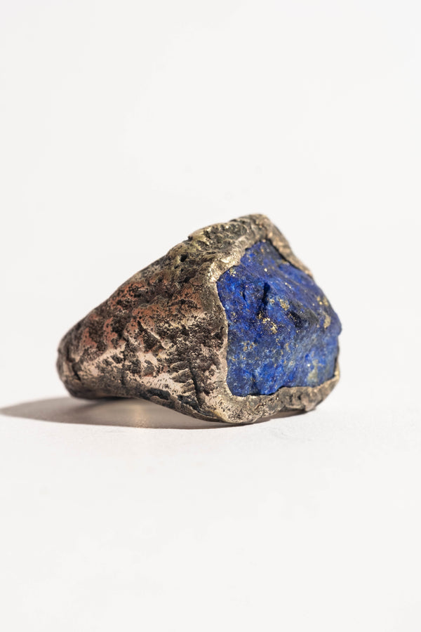 Sterling Lapis Ring