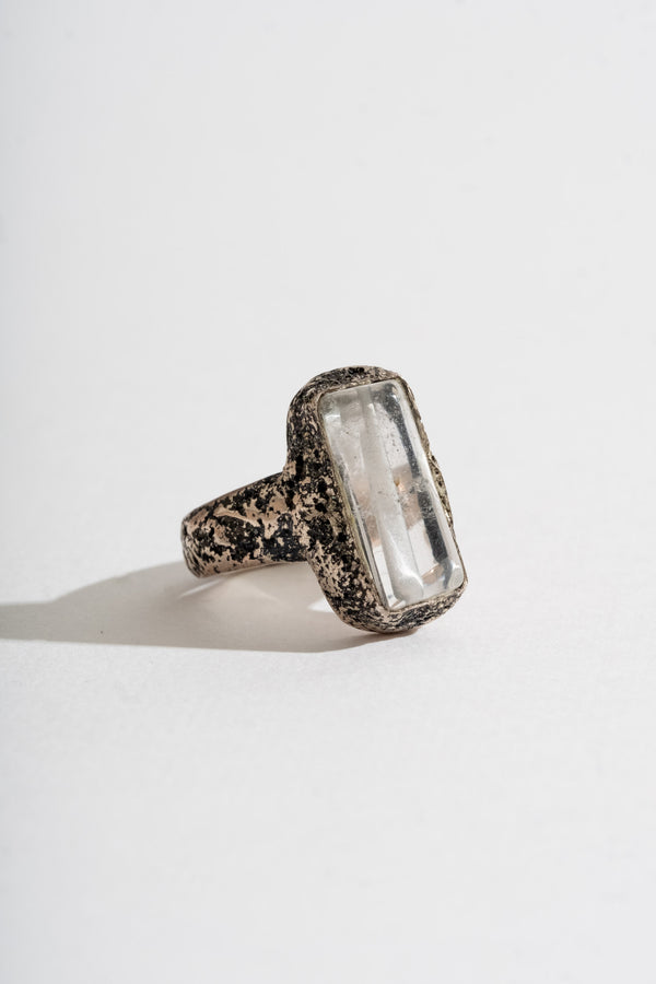 Crystal Quartz Bead Ring No. 2