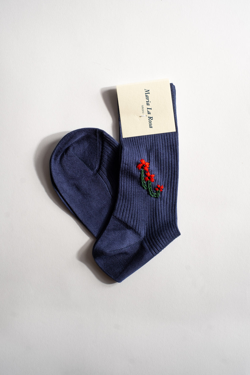 Silk Poppy Sock In Blue