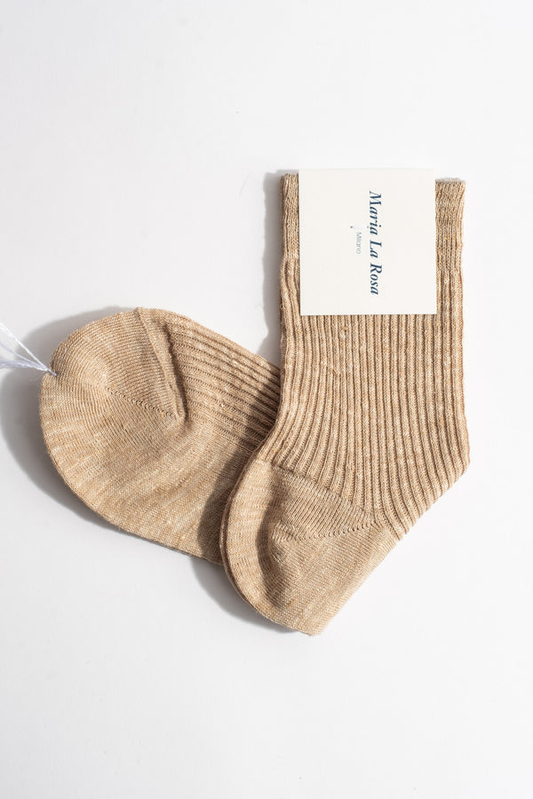 Linen Sock In Natural