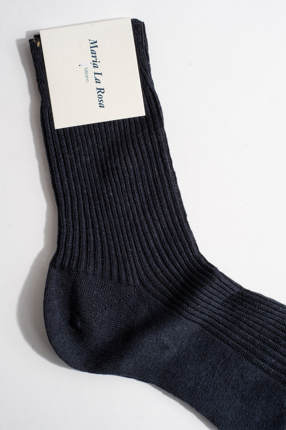 Linen Socks In Navy