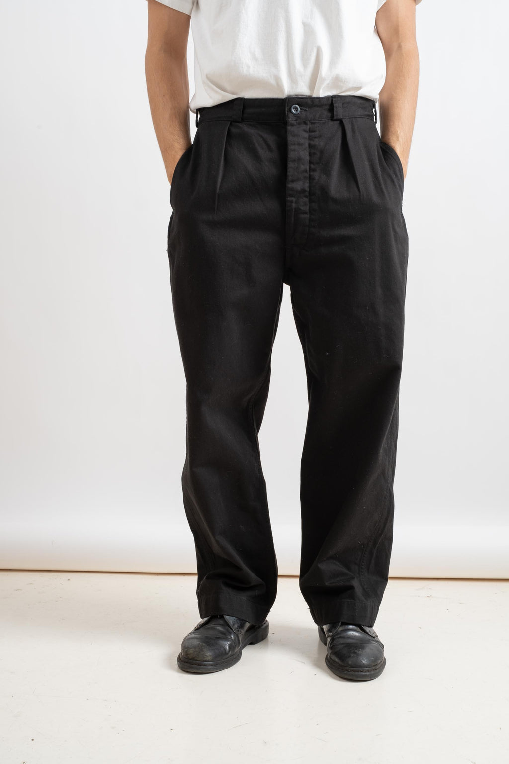 M-52 FRENCH ARMY WIDE FIT TROUSER IN BLACK