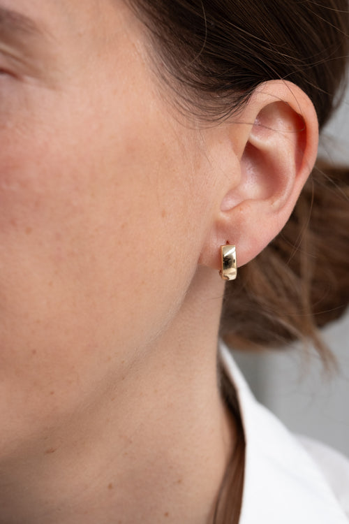 14K HINGED HOOP EARRINGS