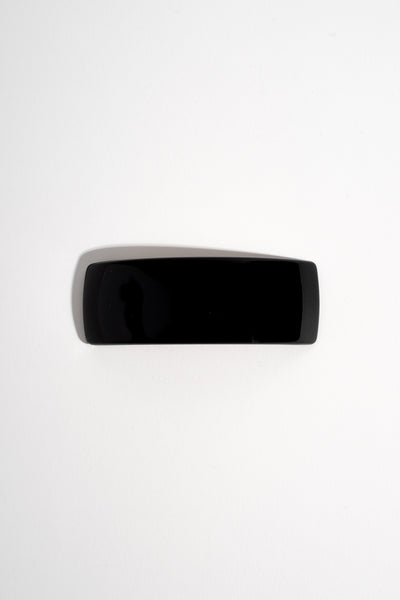 Rectangular Volume Barrette in Black