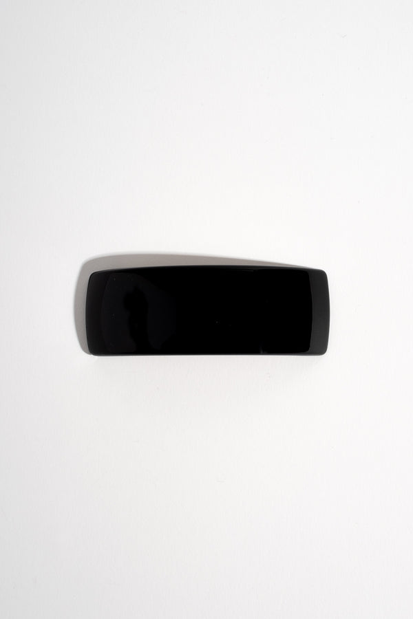 Rectangular Volume Barrette in Black