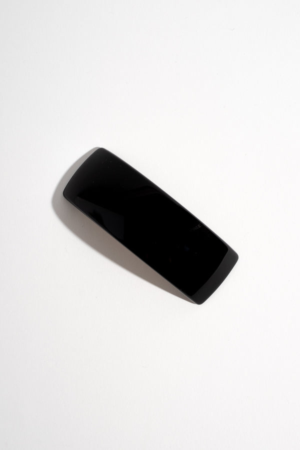 Rectangular Volume Barrette in Black