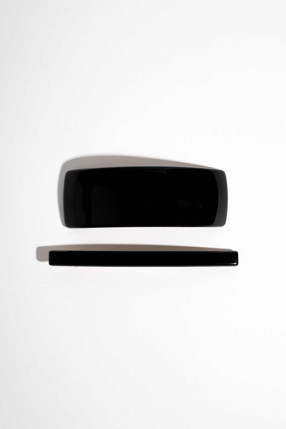 Rectangular Volume Barrette in Black