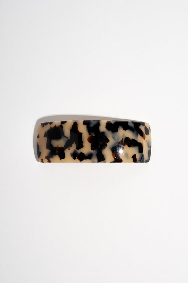 Rectangle Volume Barrette in Ivory Tokyo