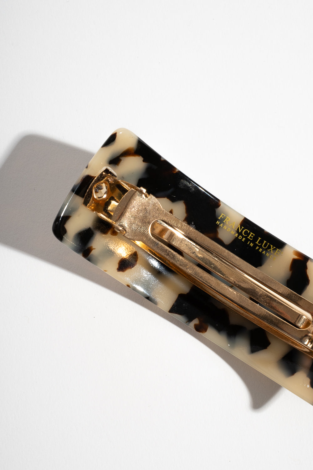 Rectangle Volume Barrette in Ivory Tokyo