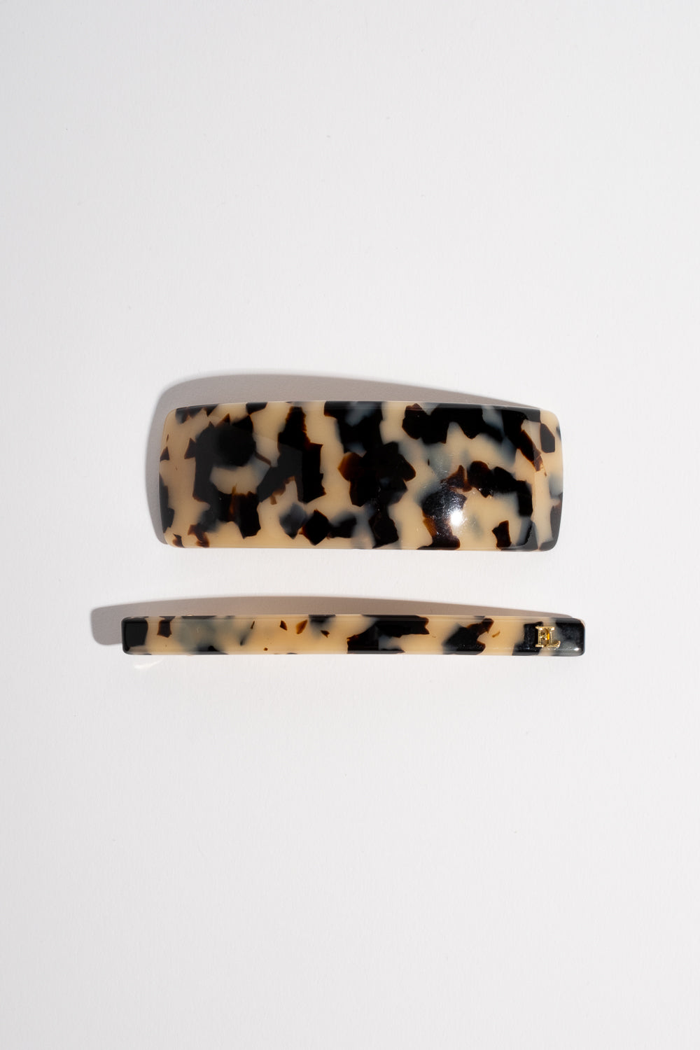Rectangle Volume Barrette in Ivory Tokyo