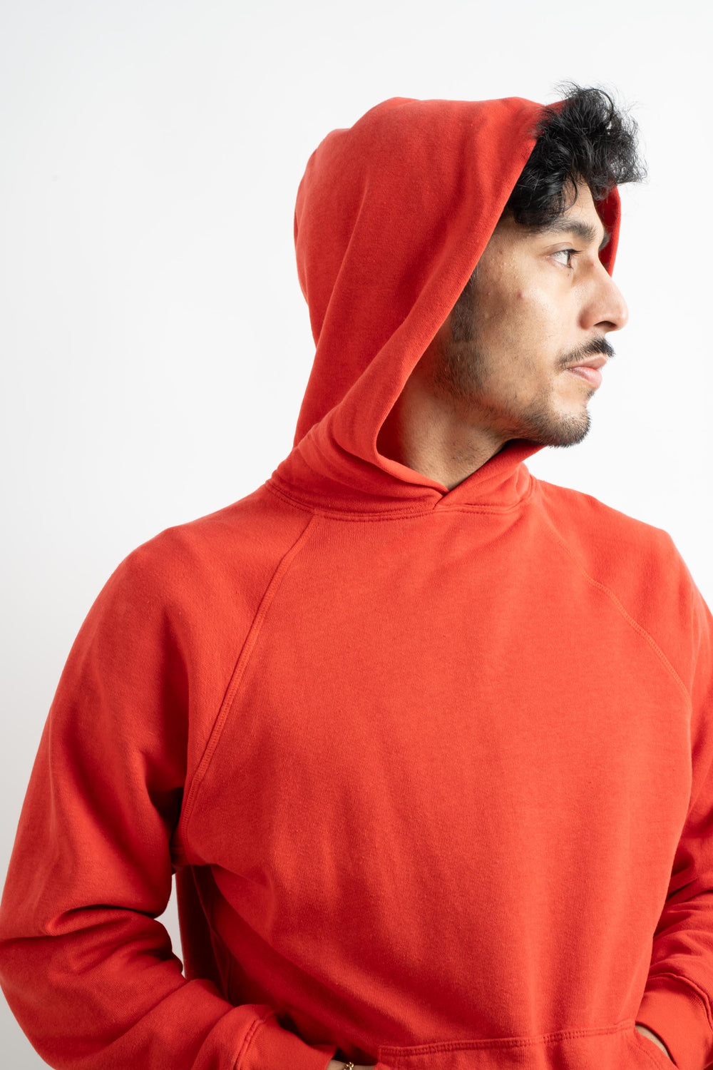 Men's Hooded Sweatshirt In True Red
