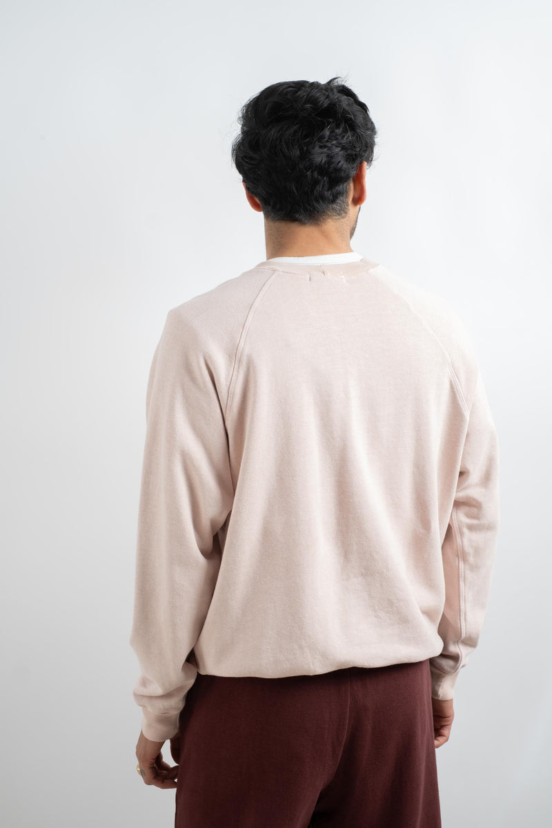 House Line MENS CREWNECK SWEATSHIRT IN DUSTY PINK RELIQUARY