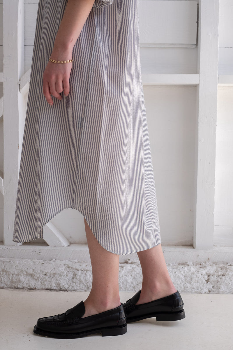 THE SHIRT DRESS IN SILK STRIPE