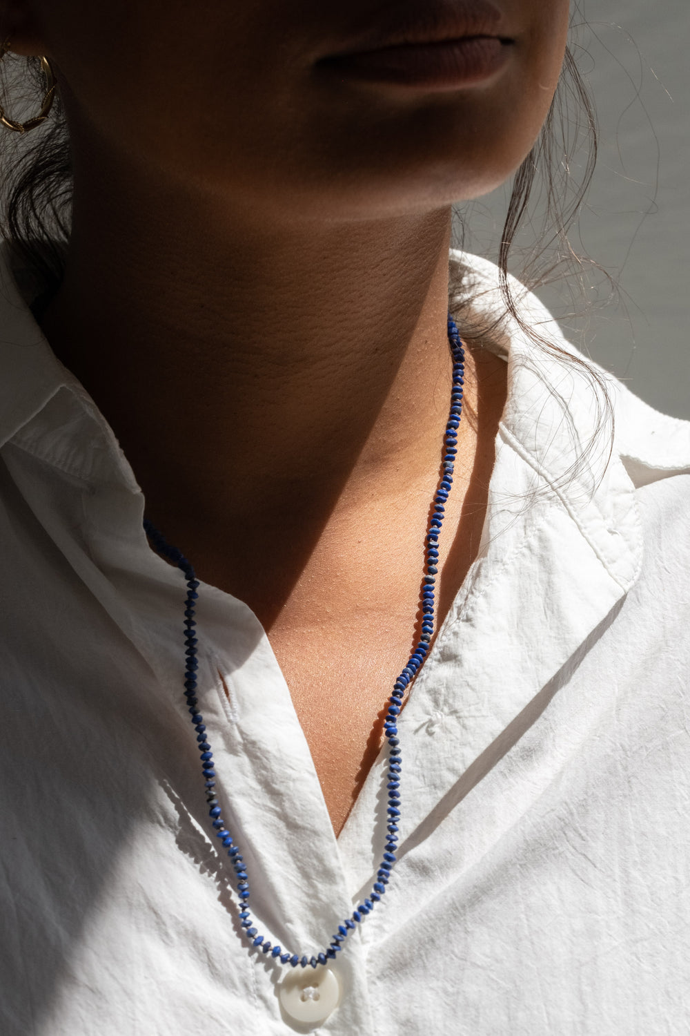 Faceted Lapis Strand