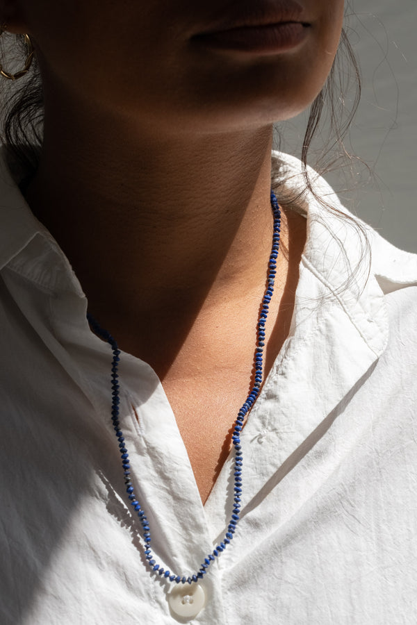 Faceted Lapis Strand