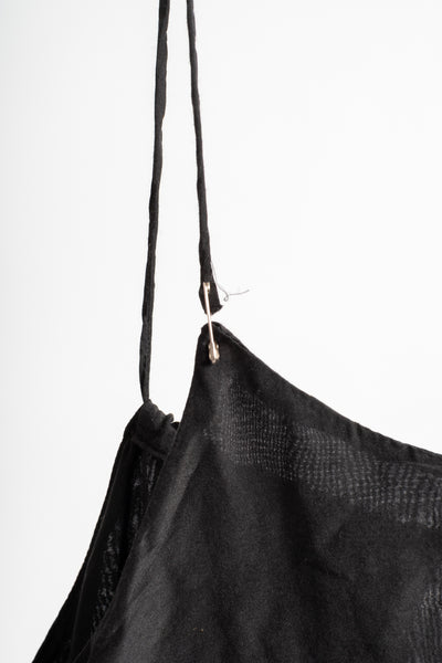 Damaged — Eva Dress in Black Cotton Silk - S
