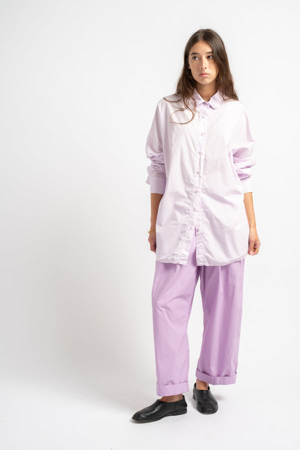 The Oversized Shirt in Lilac