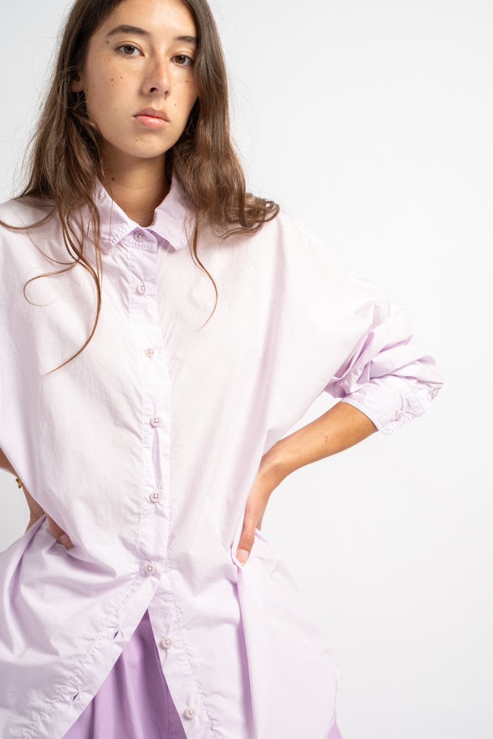 The Oversized Shirt in Lilac