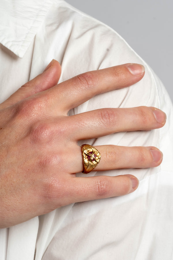 14K + Ruby Capstone Ring