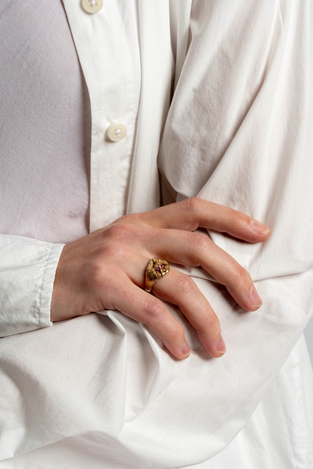 14K + Ruby Capstone Ring