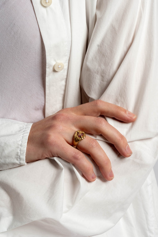 14K + Ruby Capstone Ring