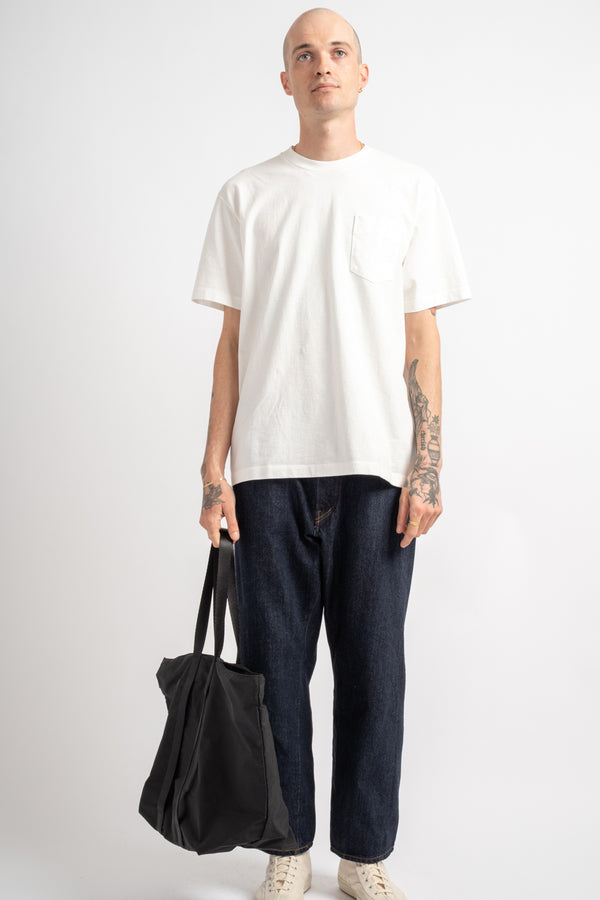 Large Gabardine Tote in Black