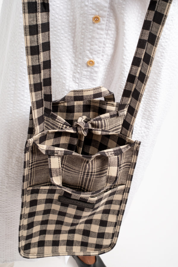 Medium Easy Bag in Checkered Black