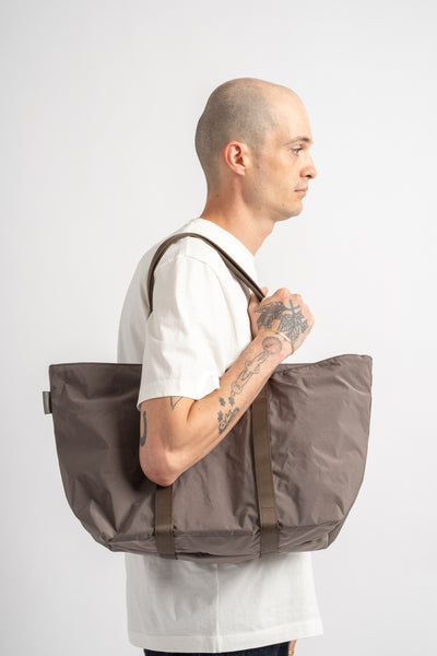 Medium Split Yarn Tote in Grey