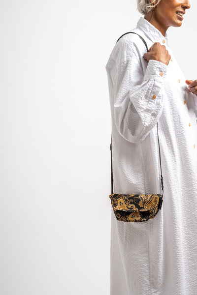 Portable Messenger in Paisley Black