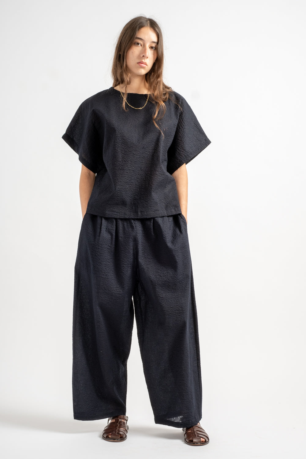 Wide Pants in Midnight