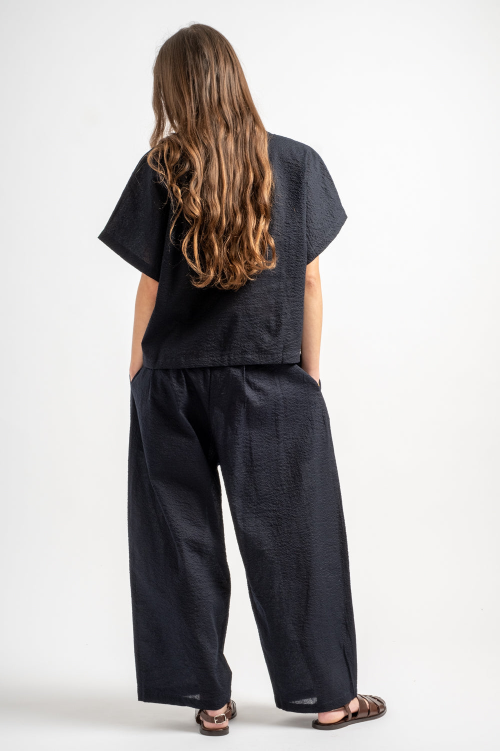 Wide Pants in Midnight