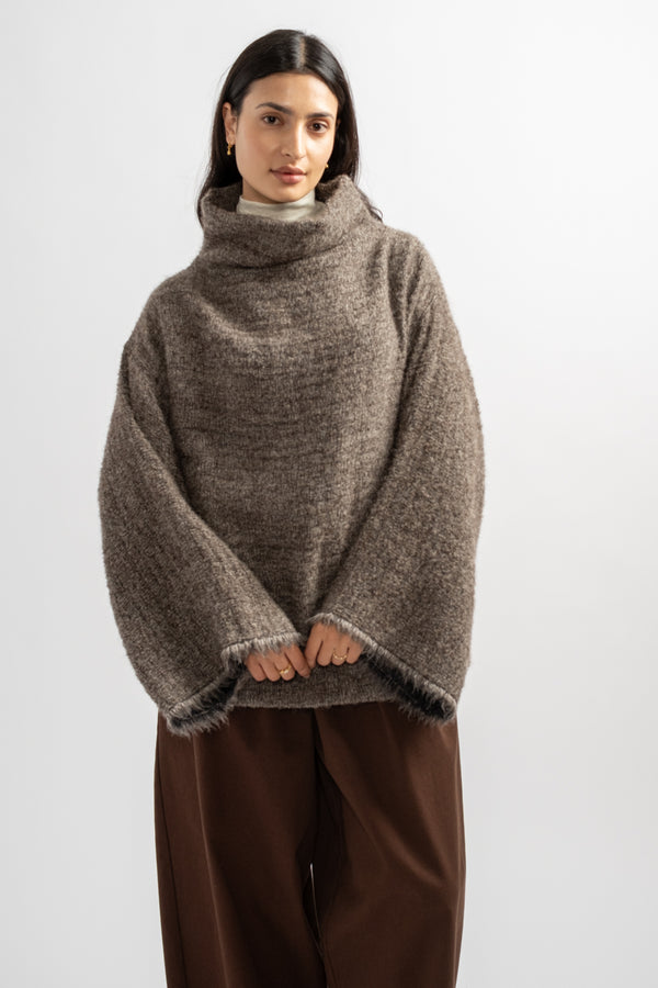 Alpaca Tube Top in Beige