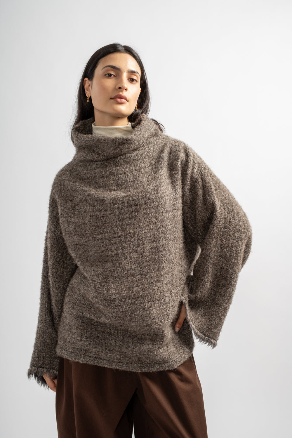 Alpaca Tube Top in Beige