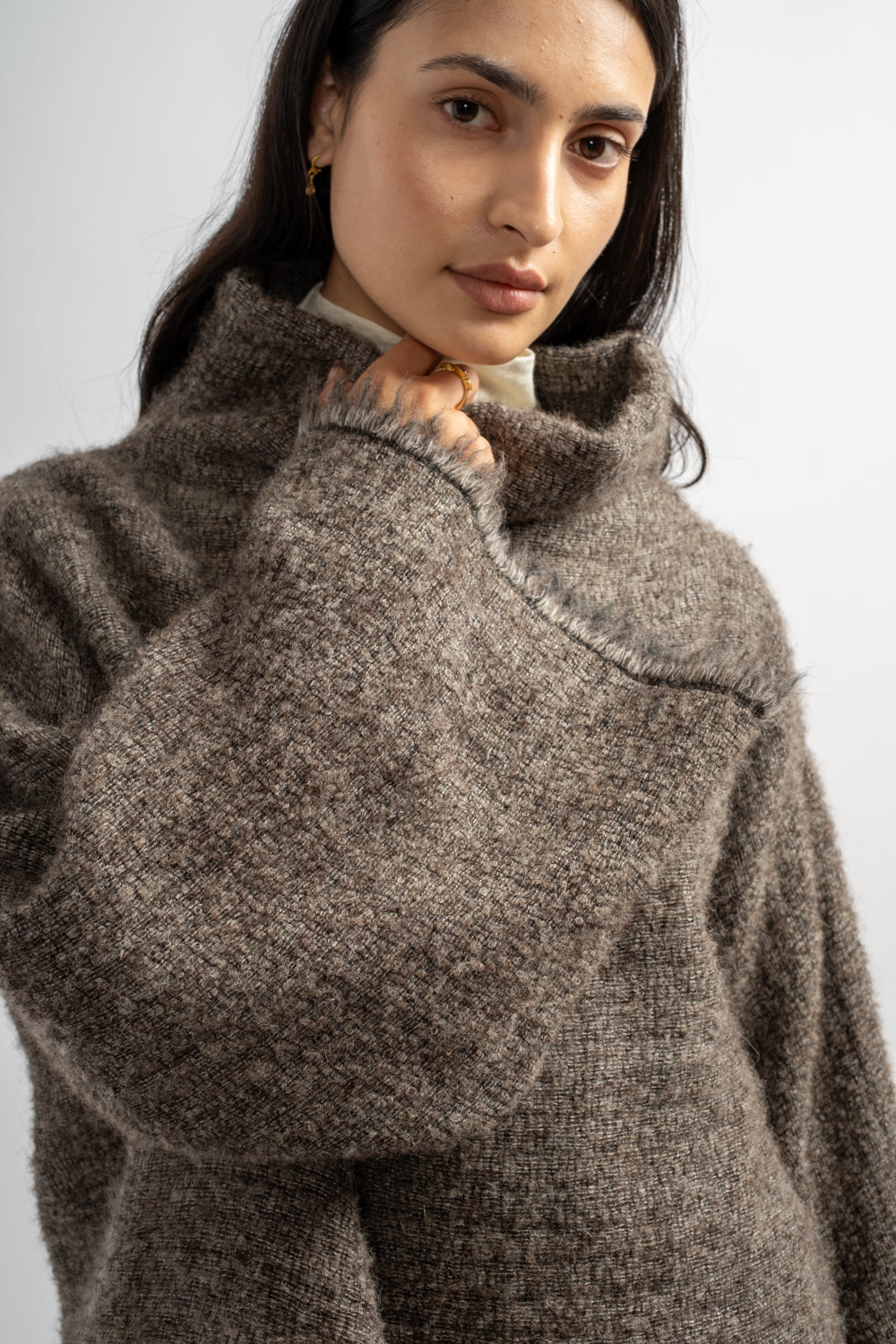 Alpaca Tube Top in Beige