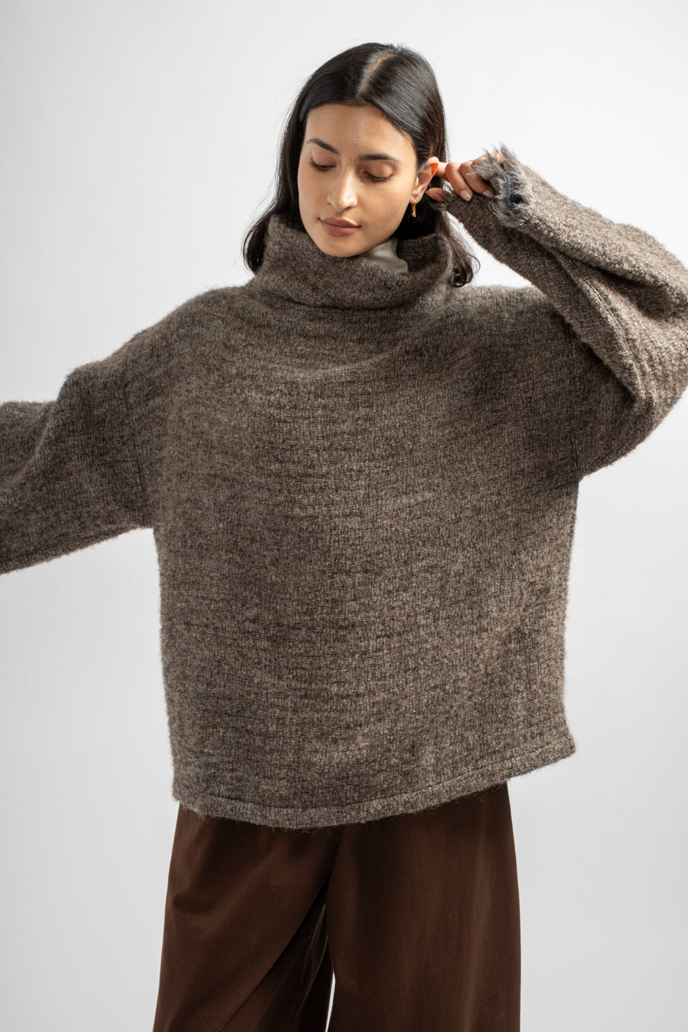 Alpaca Tube Top in Beige