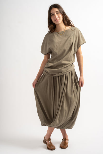 Greek Column Skirt in Cement