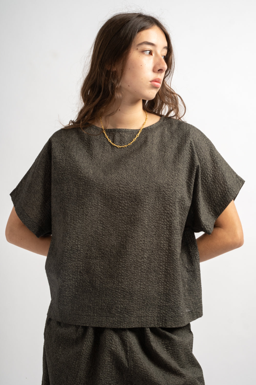 Box Top with Micro Wave Texture in Steel