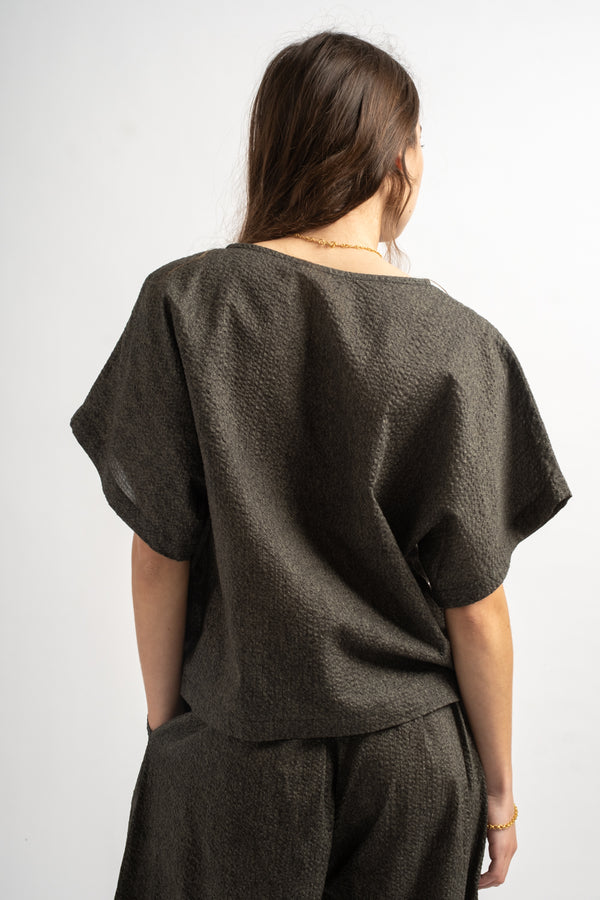 Box Top with Micro Wave Texture in Steel