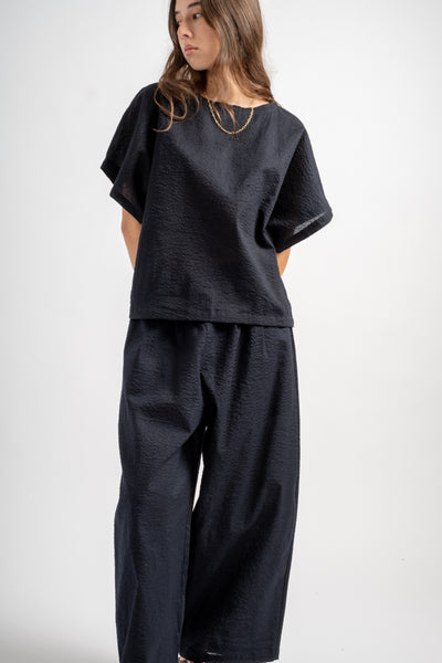 Boxed Top in Midnight