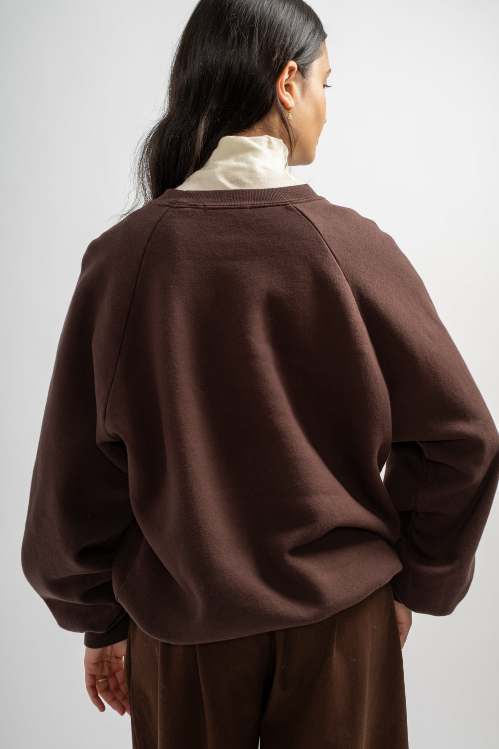 Raglan Sweatshirt in Dark Cacao
