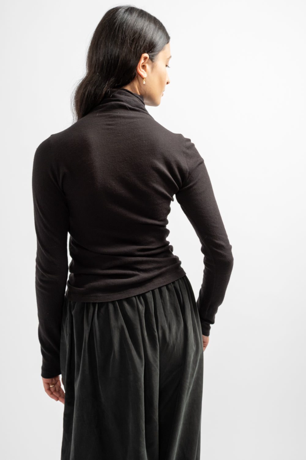 Turtle Neck L/S in Black