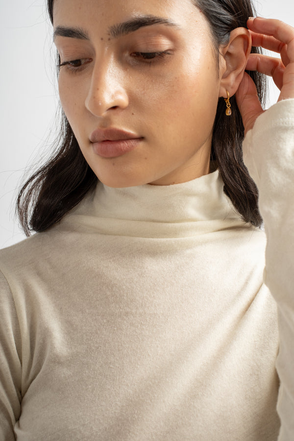 Turtle Neck L/S in Natural
